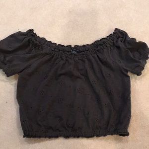 American eagle off the shoulder crop top
